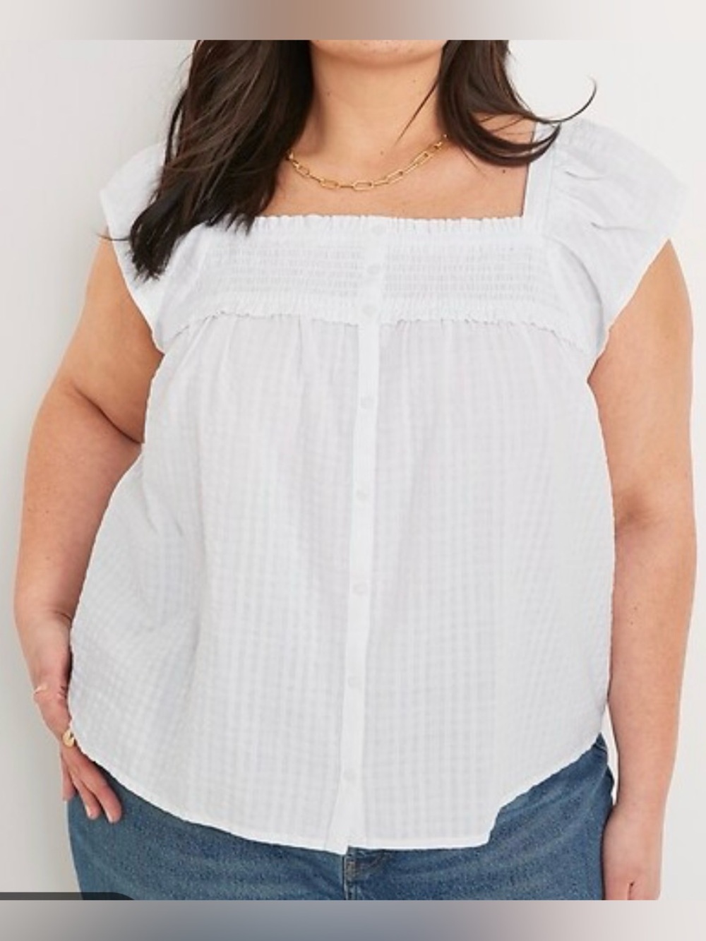 4X white old navy top women’s white summer tank